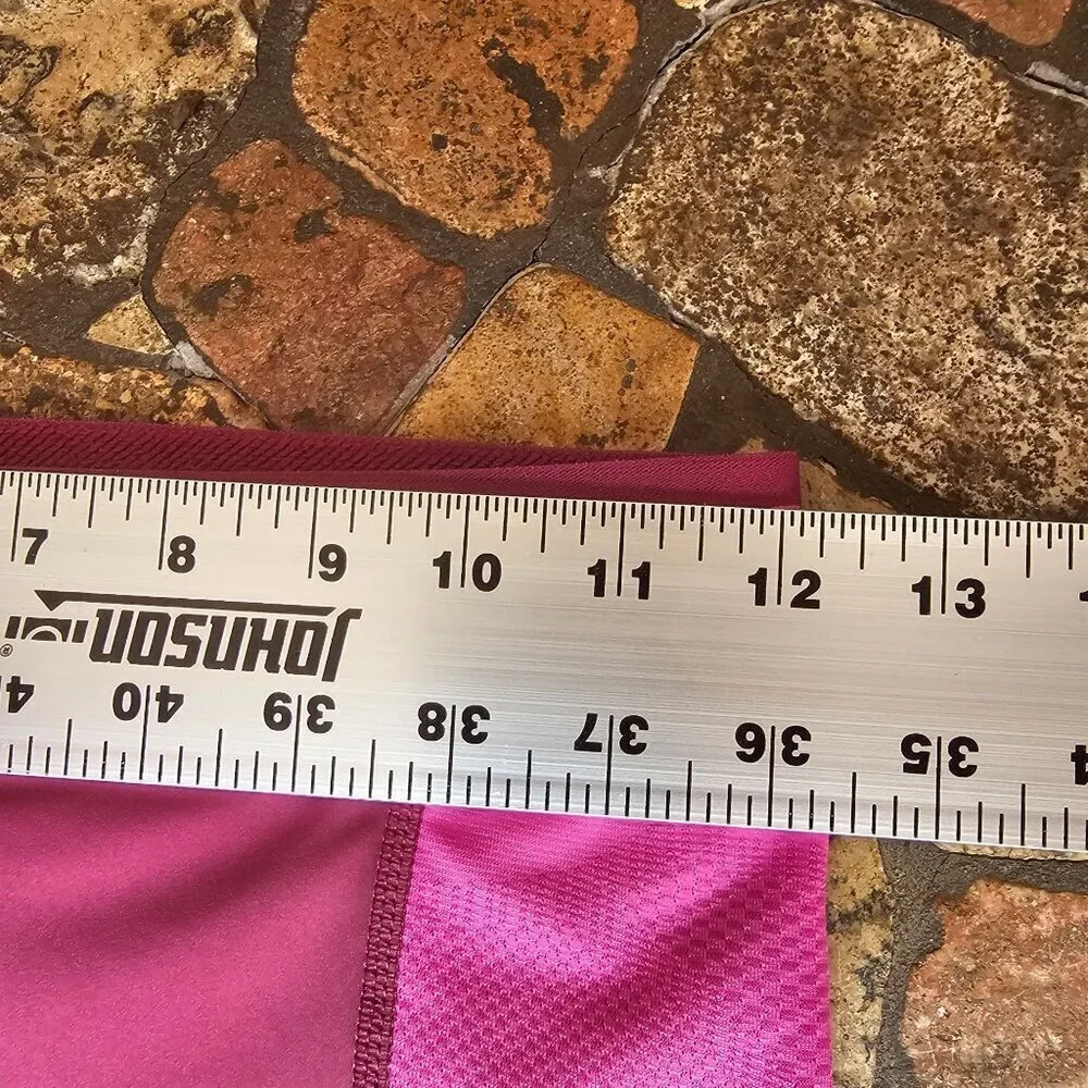 Nike Pro Womens Berry Pink Side Pocket High Rise 7/8 Leggings Tights S